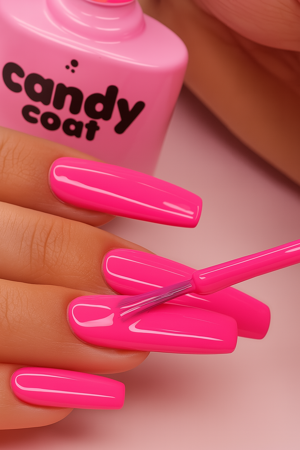 Candy Coat professional gel nail varnish UK for smooth, glossy finish 