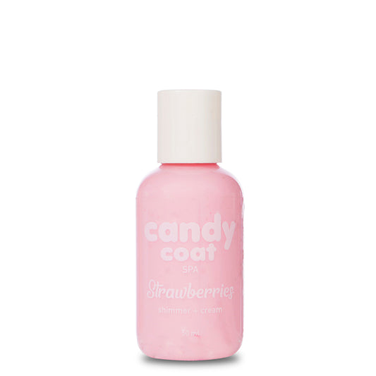 Candy Coat - Strawberries Shimmer + Cream Handbag Lotion - Candy Coat
