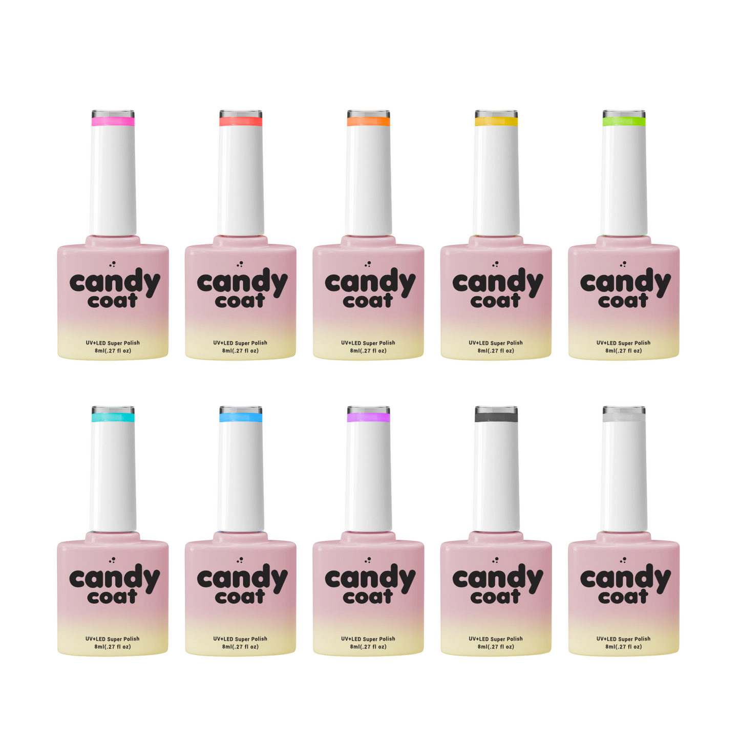 Classic Rainbow Gel Nail Colour Box
