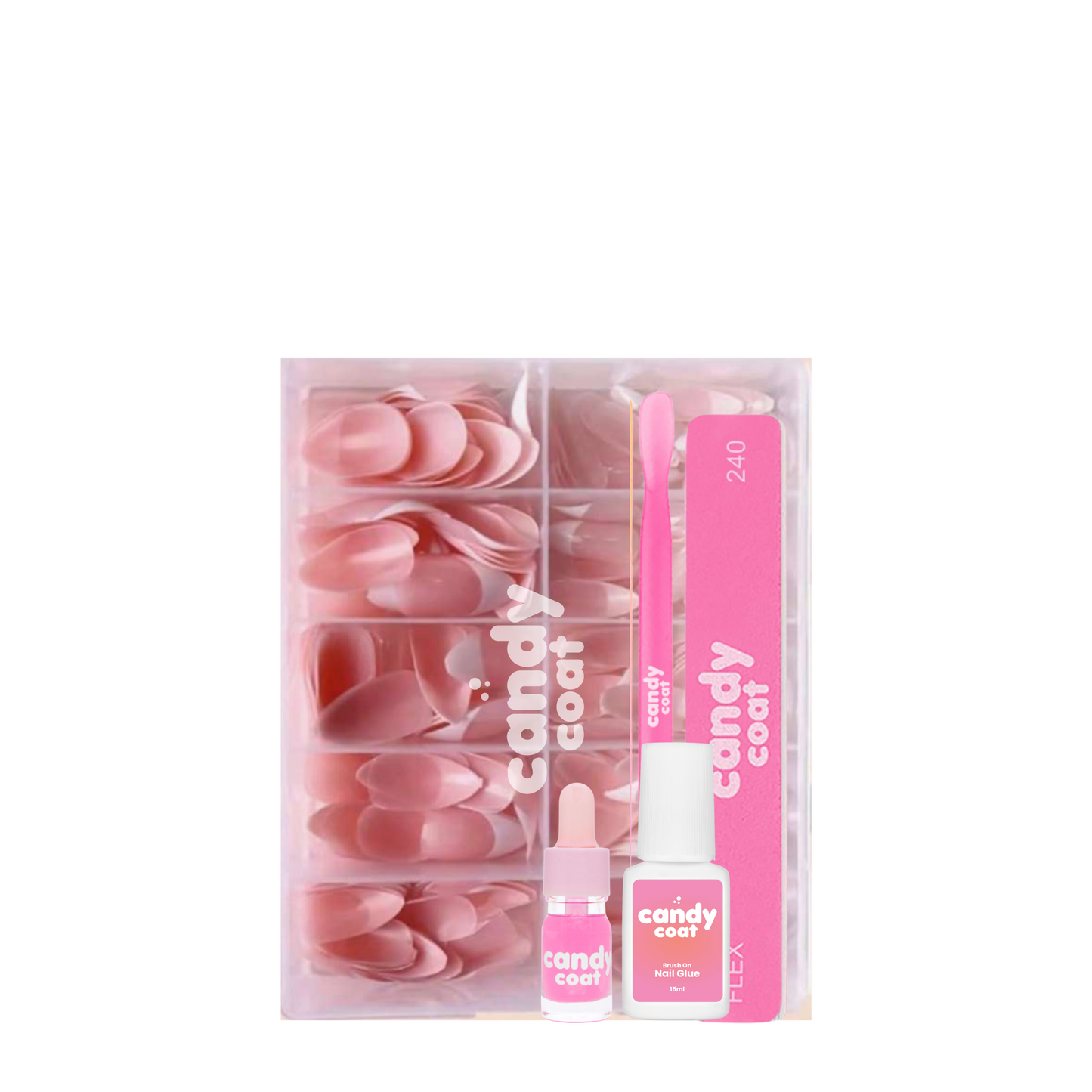 Ready To Wear French Tips Extensions Kit